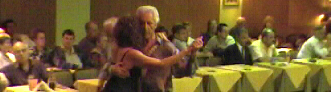 Alejandra Todaro y "El Gallego" Jorge Garcia at Celia's